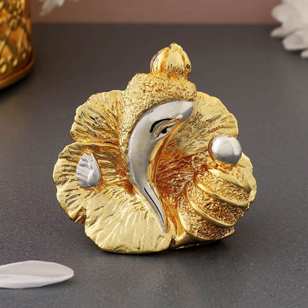 Gold And Silver Plated Ganesha