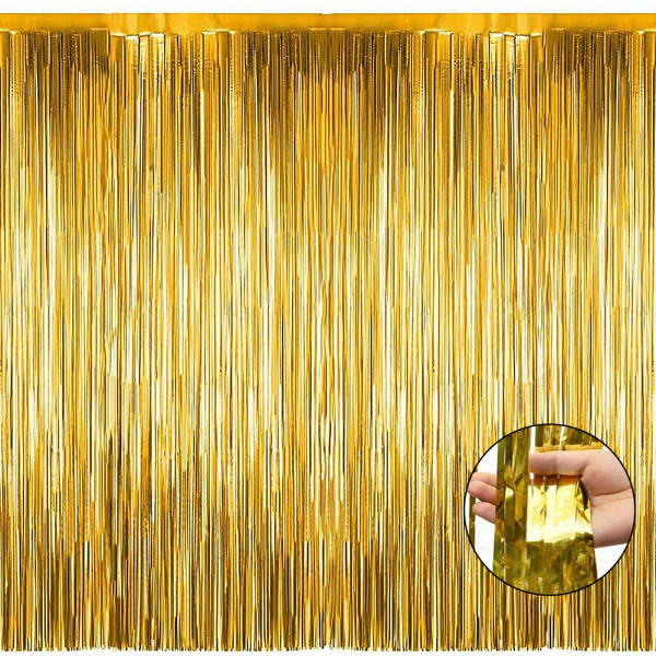 Gold Foil Curtain (7Ft*3Ft)