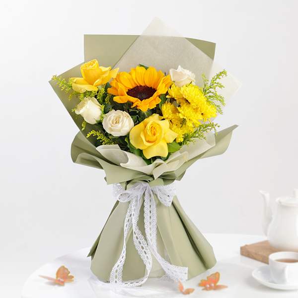 Golden Blooms Mother's Day Bouquet