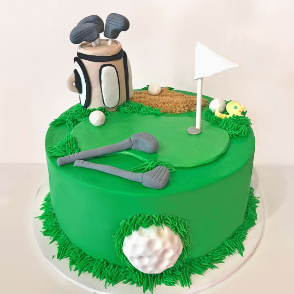 Golf Course Fondant Cake (2.5 Kg)