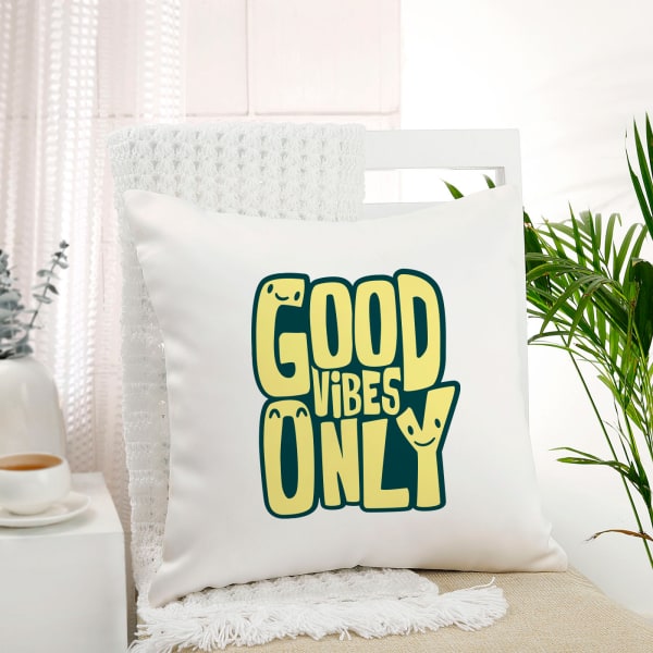 Good vibes cushion best sale