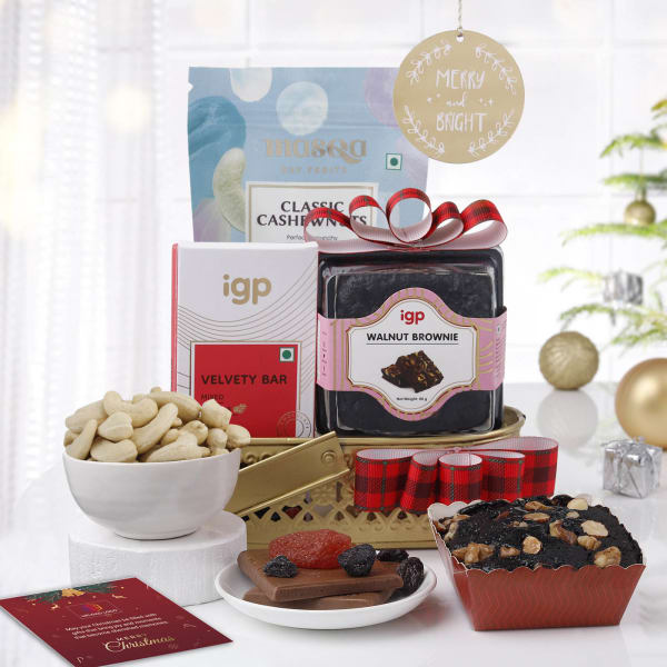 Gourmet Christmas Celebrations Gift Basket