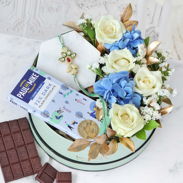 Grandiose Confections Floral Rakhi Gift Box