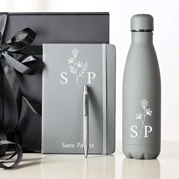 Grey Charm Personalized Office Essentials Hamper