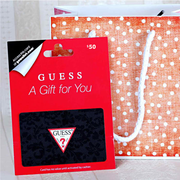 GUESS 50 Gift Card Gift/Send Valentine's Day Gifts Online US1074443