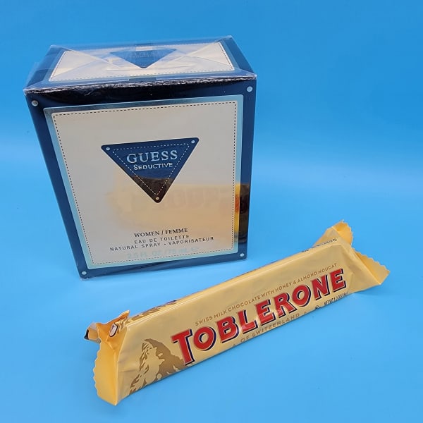 Guess Perfume with Toblerone