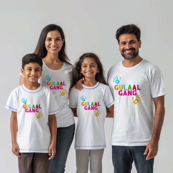 Gulaal Gang Family T-shirts - Set Of 4