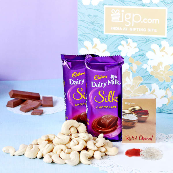 Hamper of Dairy Milk Silk with Dry Fruits