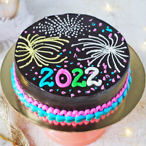 Happy 2022 Cake - Chocolate Truffle (Half kg)