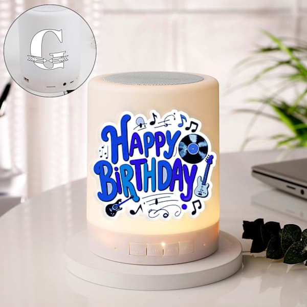 Happy Birthday Personalized Bluetooth Speaker Lamp