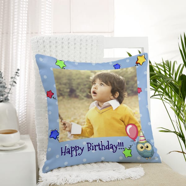 Happy Birthday Personalized Cushion For Kids