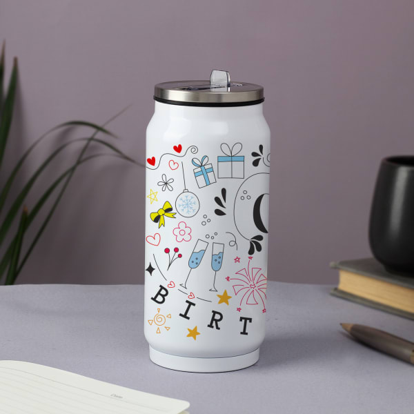 Happy Birthday Vibes Stainless Steel Water Bottle