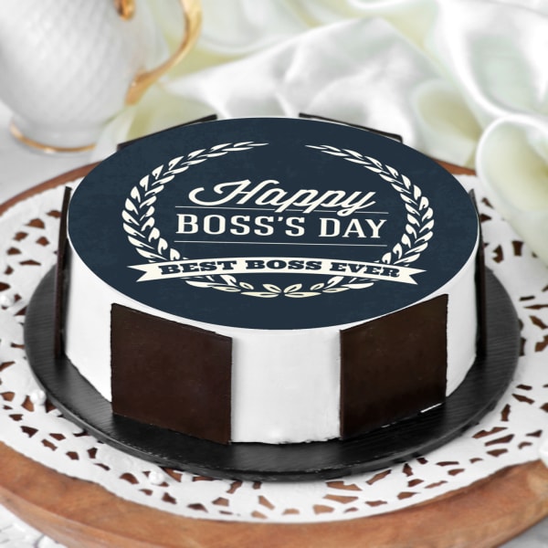 Happy Boss's Day Classic Poster Cake (1 Kg)