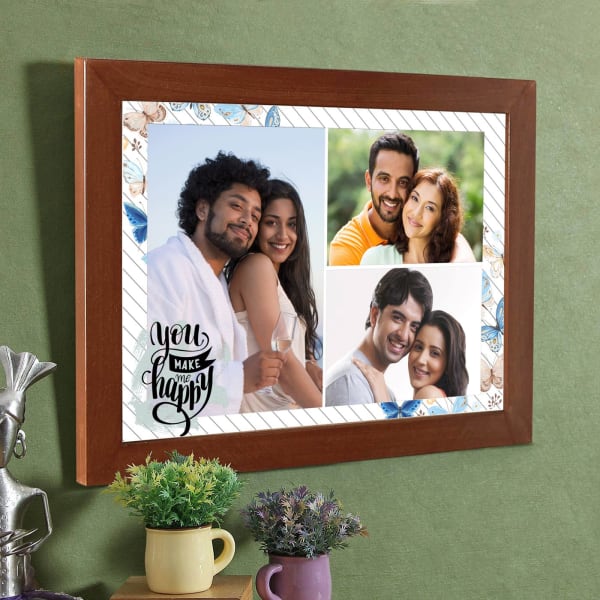 Happy Couple Personalized Photo Frame: Gift/Send Home and Living Gifts ...