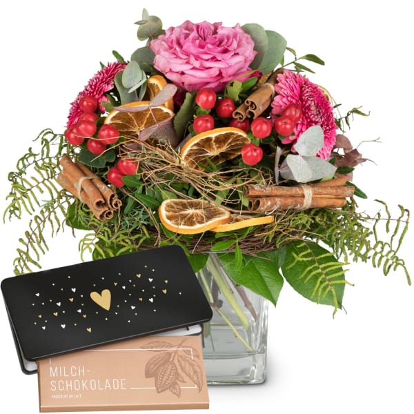 Happy Day With Bar Of Chocolate A Hearta Gift Send Interflora Gifts Online Id Igp Com