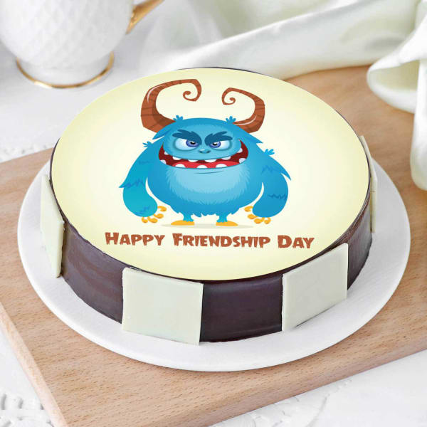 Happy Friendship Day Monster Cake (1 Kg)