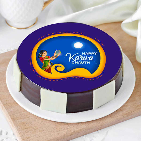 Happy Karwa Chauth Poster Cake
