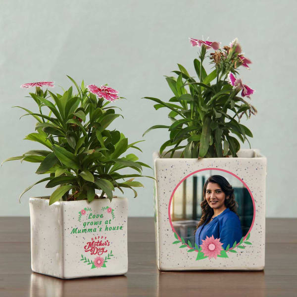 Happy Mother's Day Personalized Planters (Set of 2)