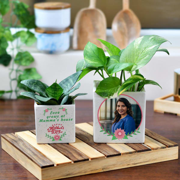 Happy Mother's Day Personalized Planters (Set of 2)