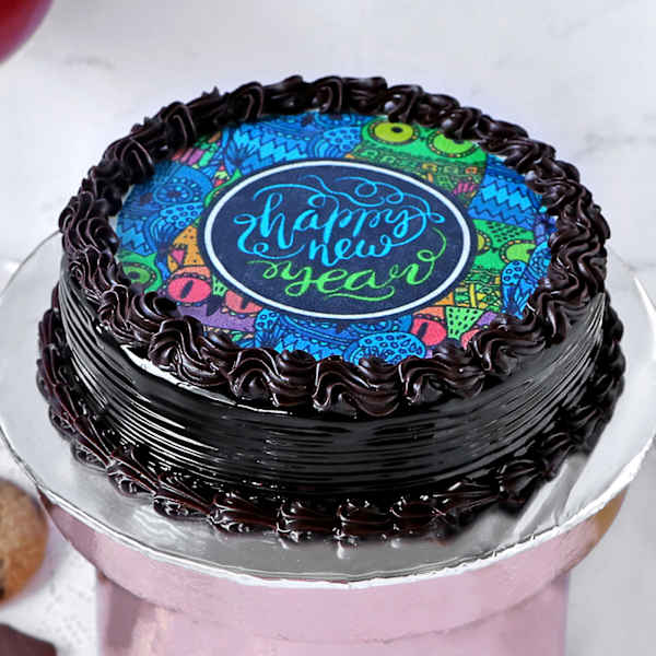 Happy New Year Chocolate Cake