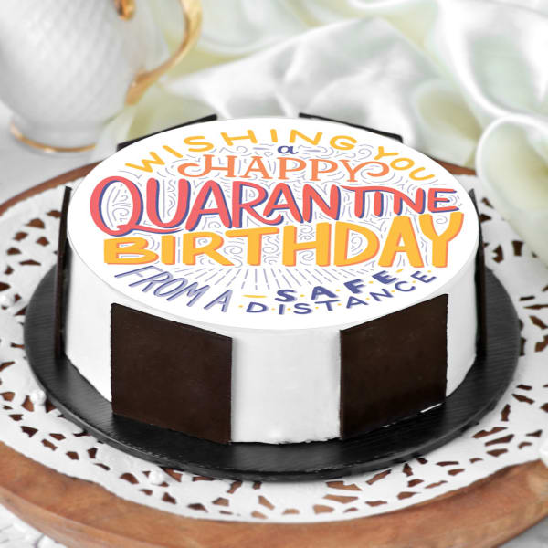Happy Quarantine Birthday Cake (Half Kg)
