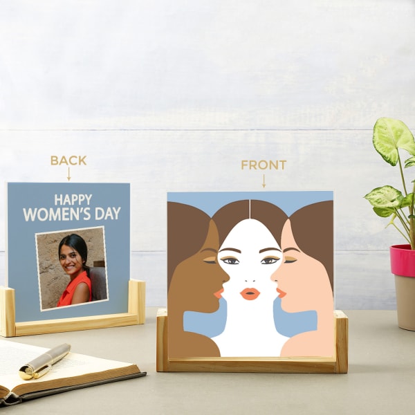 Happy Women's Day Personalized Sandwich Photo Frame