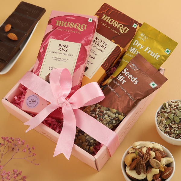 Healthy And Chocolatey Gift Tray
