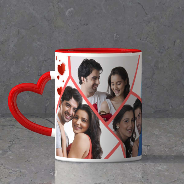 Heart Handle Personalized Ceramic Mug