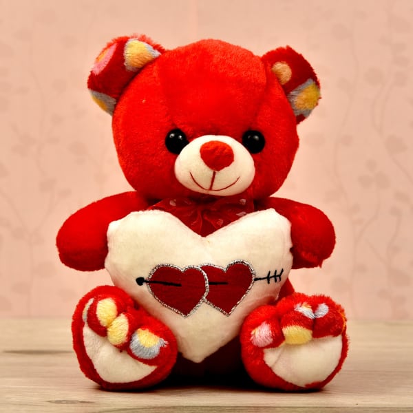 red teddy bear love