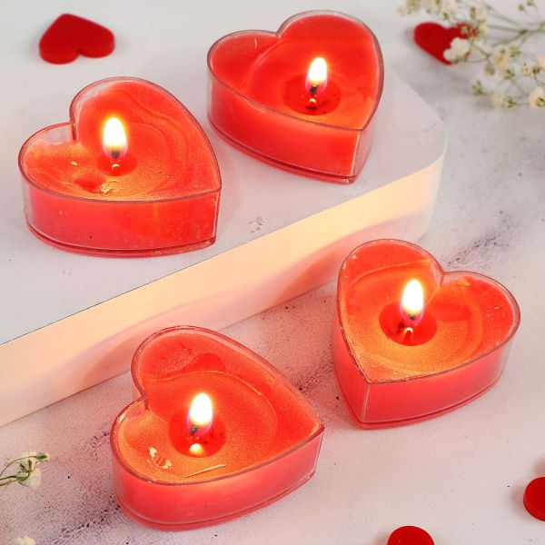 Buy/Send Heart Shaped Candles Online IGP J11153488