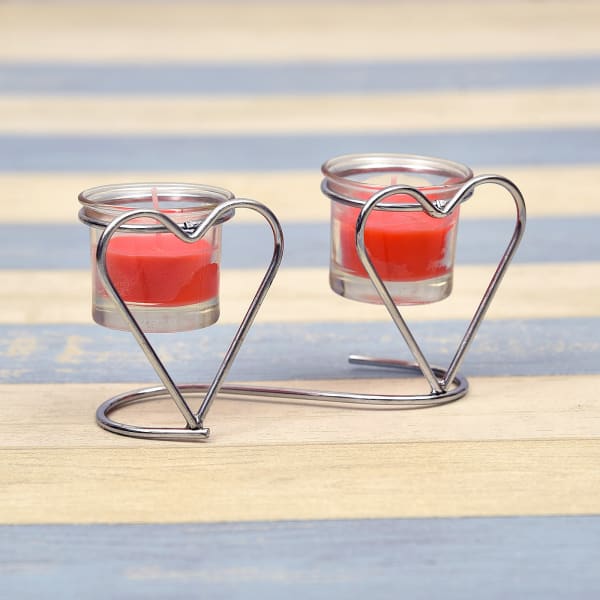 Heart Shaped Candles Stand