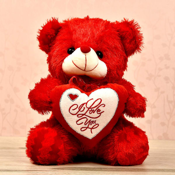 heart shaped teddy bear