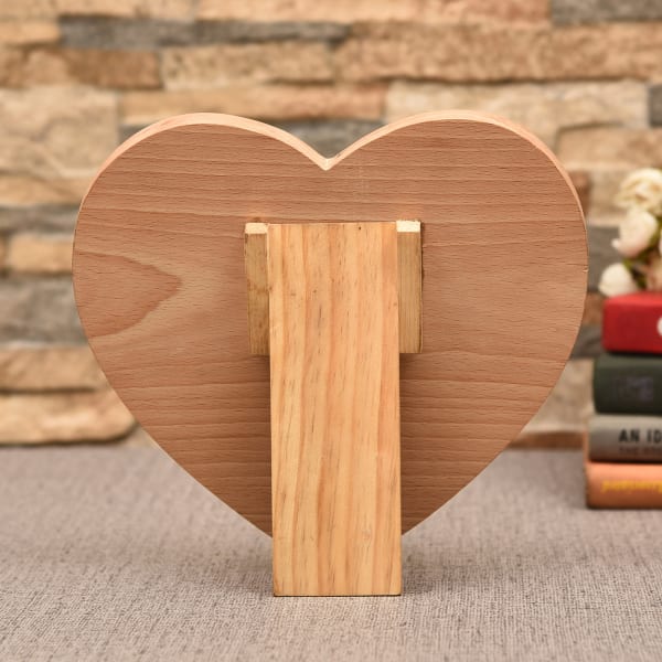 Heart Shaped Personalized Wooden Photo Frame Gift/Send Home and Living Gifts Online L11112371