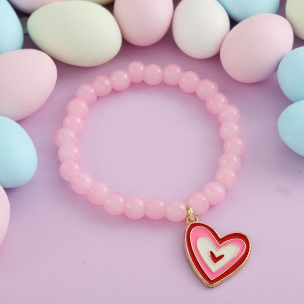 Hearty Love Beaded Bracelet For Girls