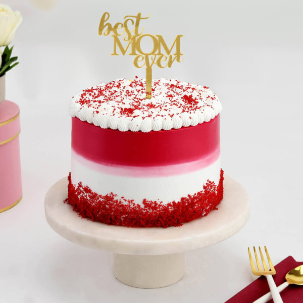 Heavenly Red Velvet Cake For Mom (600 Gm)