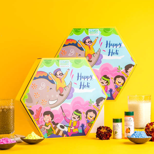 Herbal Gulal And Skincare Holi Hamper