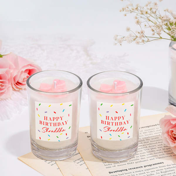 Hidden Wishes Personalized Birthday Candle - Set Of 2
