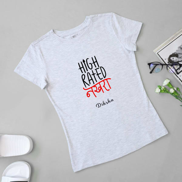 High Rated Nakhara Personalized T-Shirt for Women - Ecru