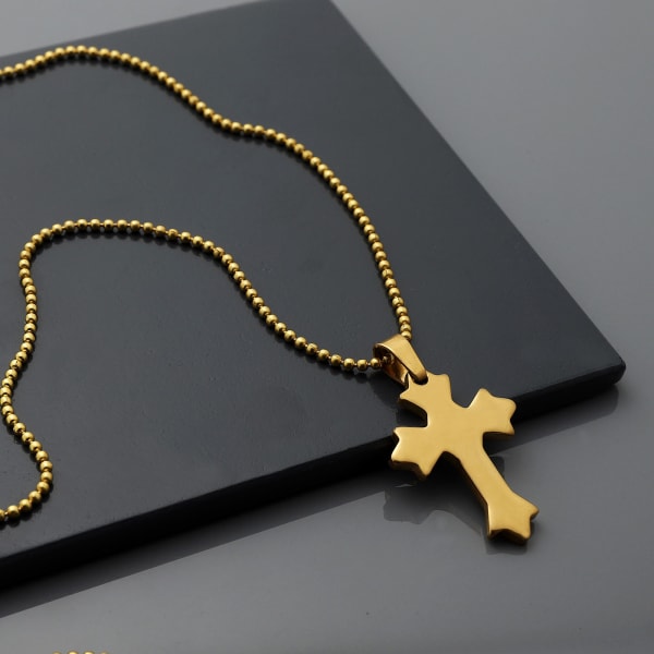 Holy Cross Gold Pendant