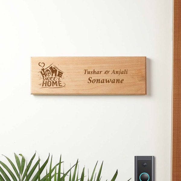 Home Sweet Home Personalized Name Plate