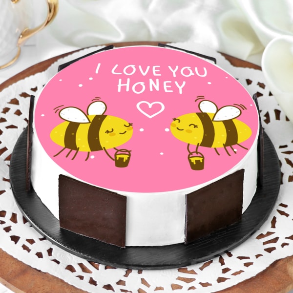 Honey Bees Proposal Cake (1 Kg)