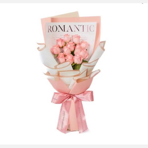 Hopelessly Romantic Pink-Flower Bouquet