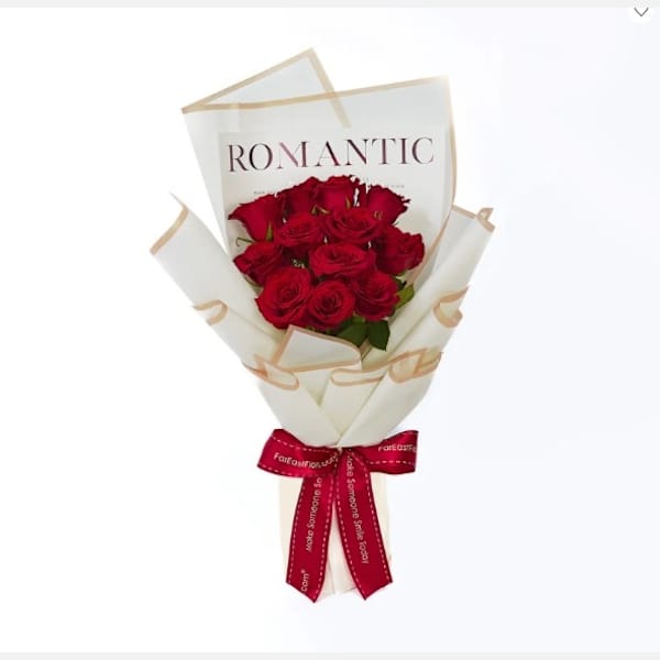 Hopelessly Romantic Red-Flower Bouquet