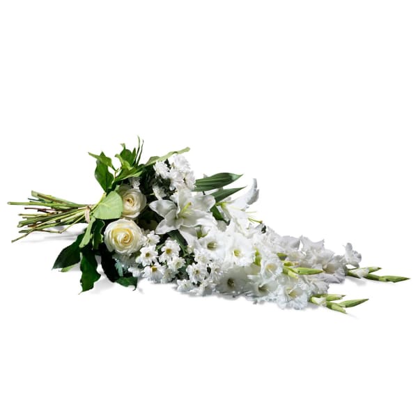 Horizontal Bouquet in white shades