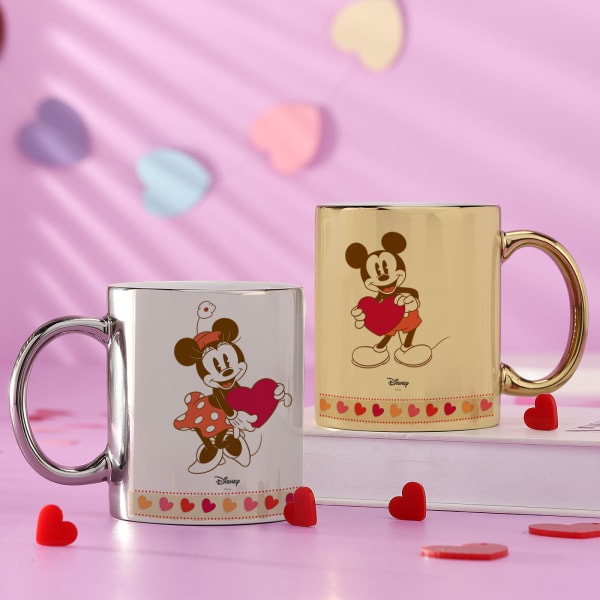 Hug Day Mickey N Minnie Personalized Mugs