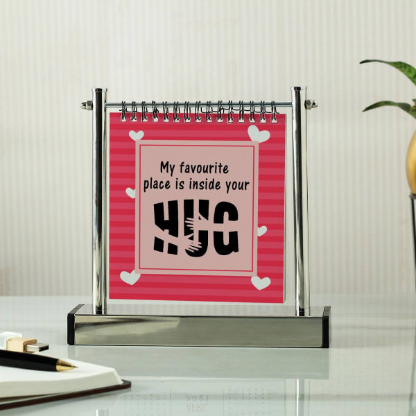 Hug Day Personalized Metal Spiral Photo Frame