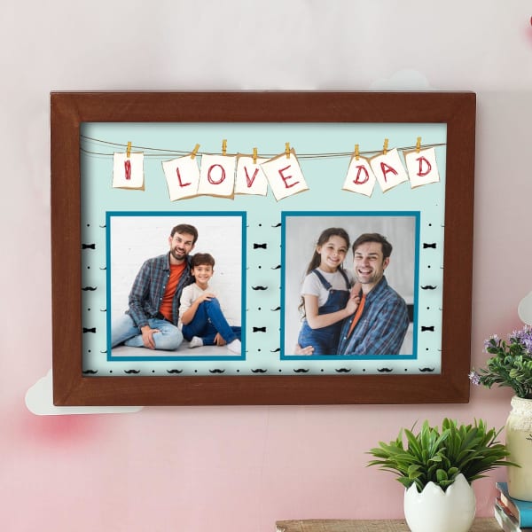 I Love Dad Personalized Photo Frame