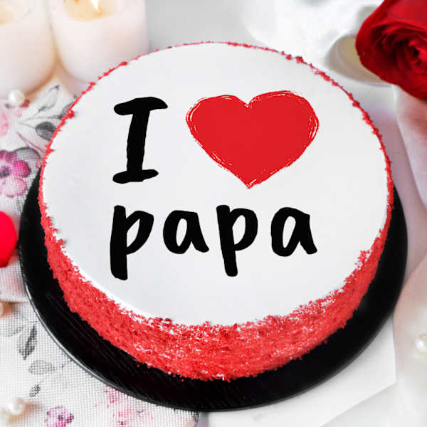I Love Papa Poster Cake