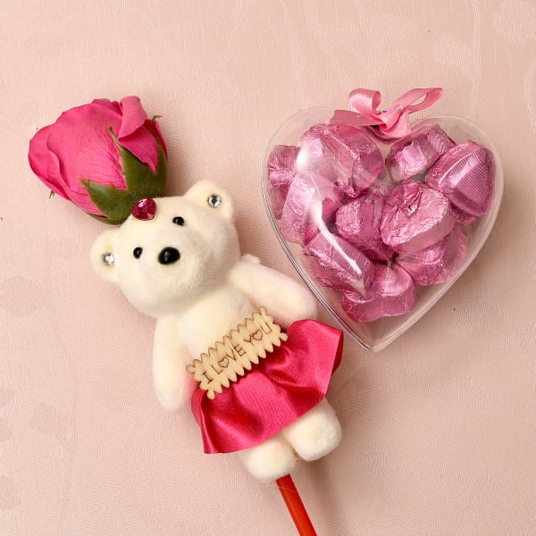 heart shape teddy