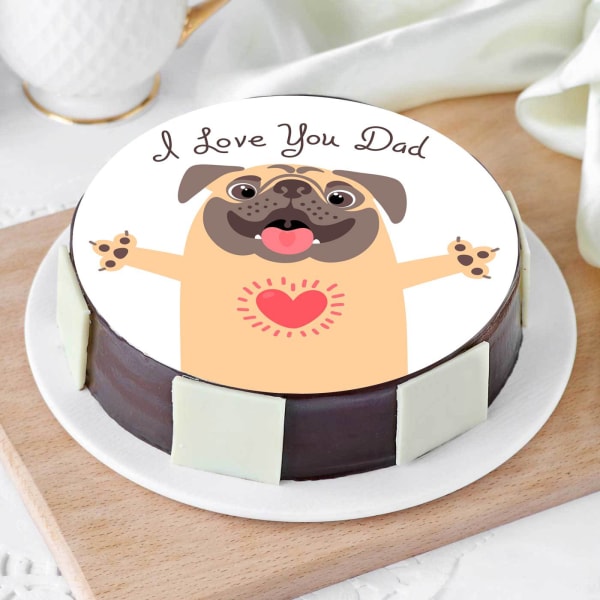 I Love You Dad Cake (Half Kg)